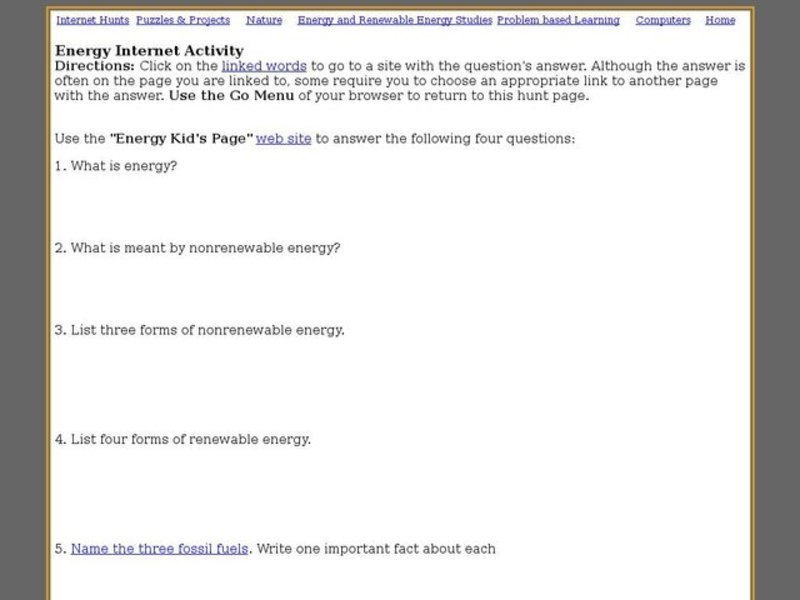 Energy Internet Activity Interactive