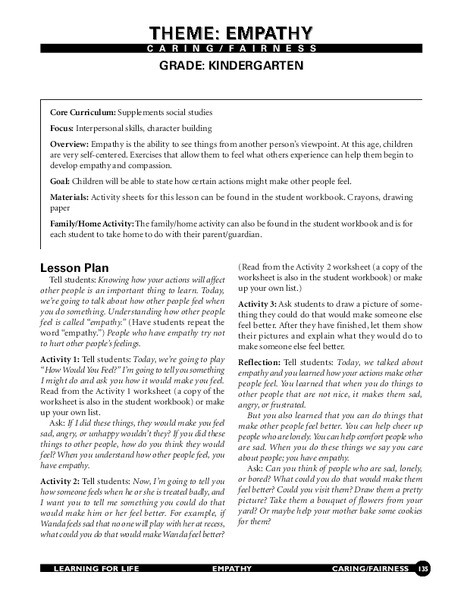 Empathy Lesson Plan