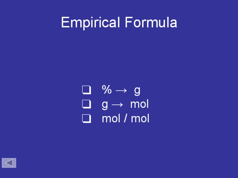 Empirical Formula PPT