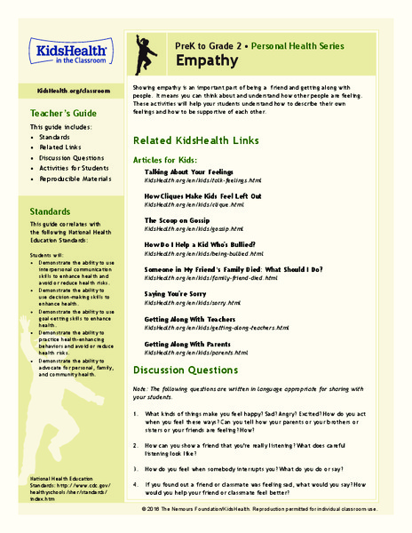 Empathy: Grades K-2 Lesson Plan