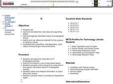 Endangered Animals Lesson Plan