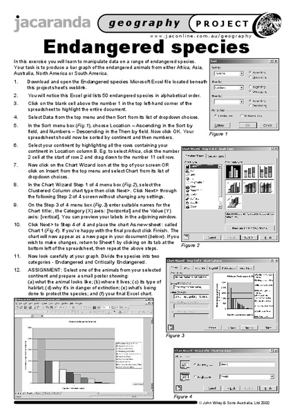 Endangered Species Worksheet