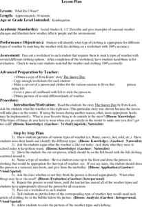 What do I wear? Lesson Plan