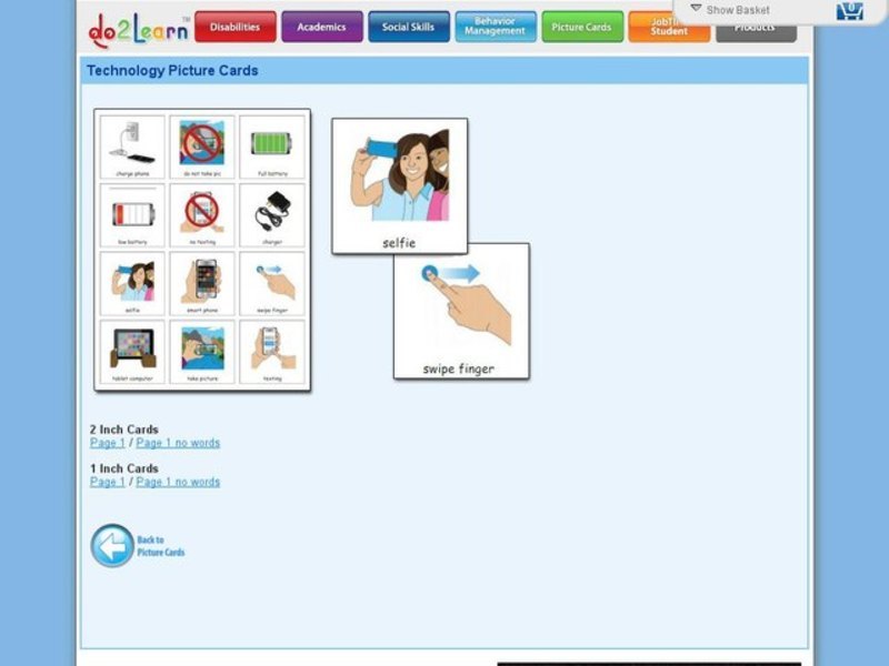 Technology Picture Cards Printables