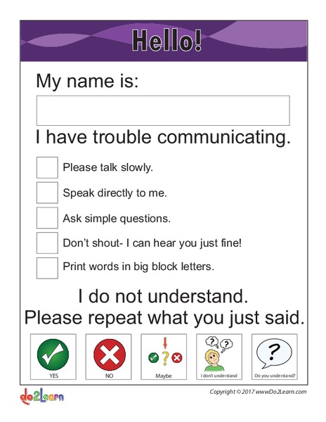 Communication Board Printables