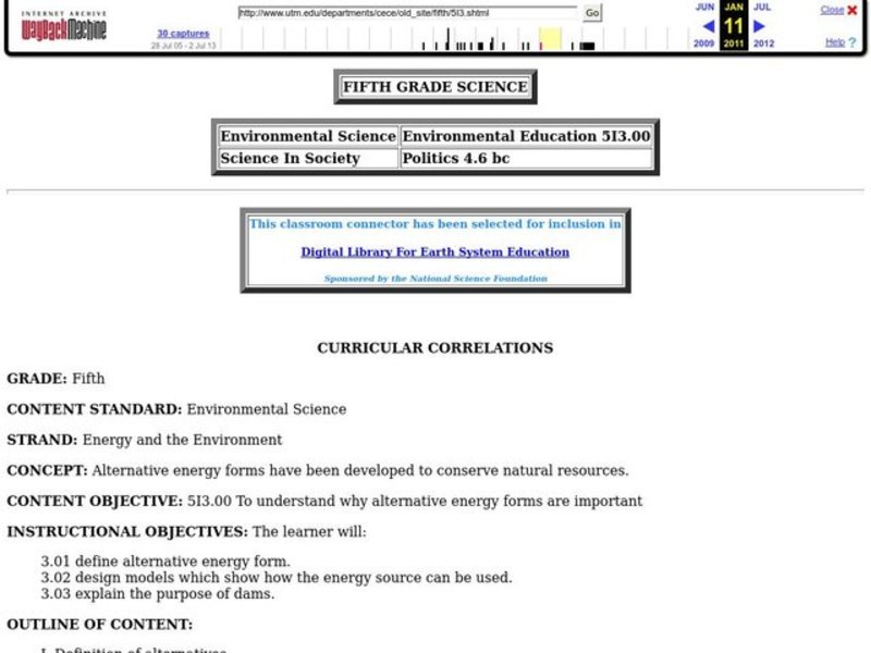 Energy and the Environment Lesson Plan