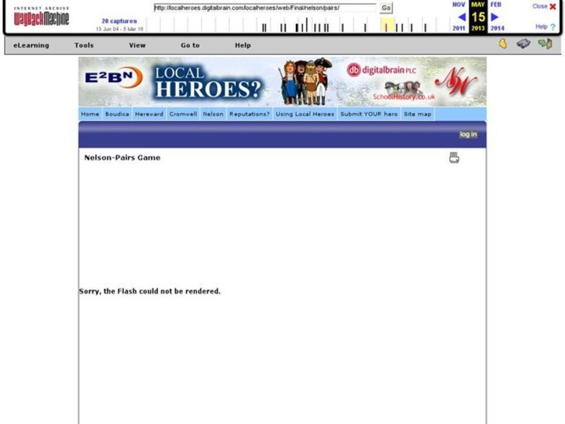 Historical Pairs, Local Heroes: Lord Nelson Interactive