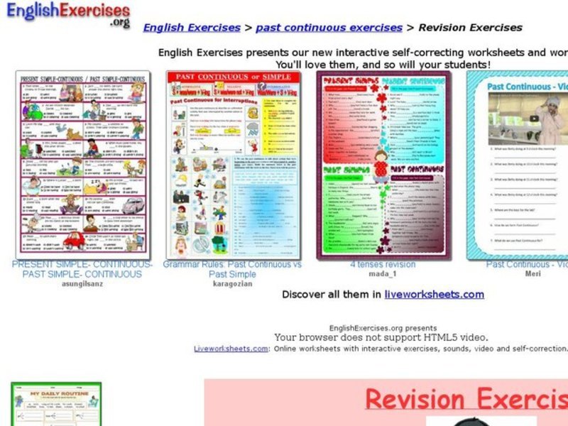 Revision Exercises Interactive