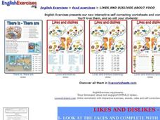 Likes and Dislikes - food Interactive