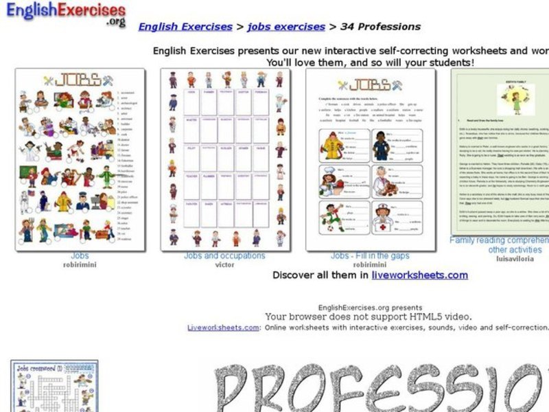 34 Professions Interactive