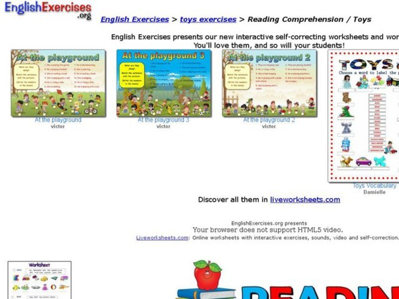 Toys Exercise Interactive