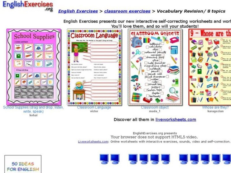 Words that don't belong Interactive