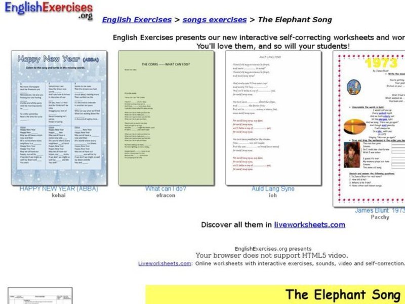 The Elephant Song Interactive