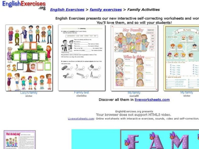 Family Exercises Interactive