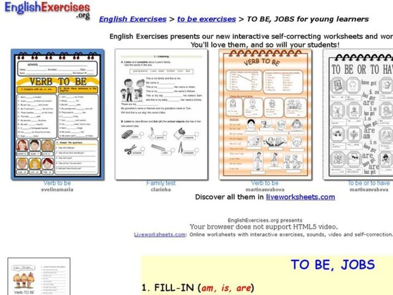 To Be, Jobs Interactive