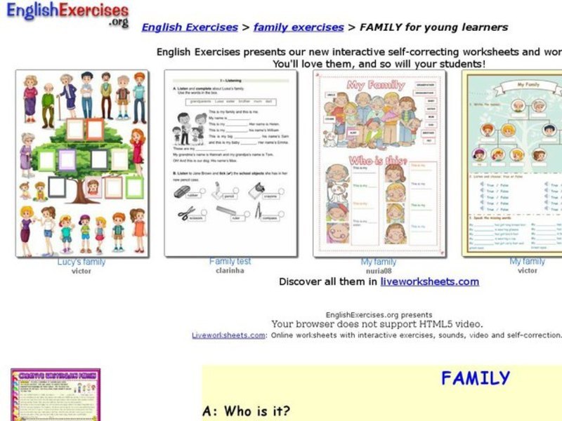 Family: labels Interactive