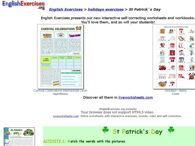 St. Patrick's Day: pictures Interactive