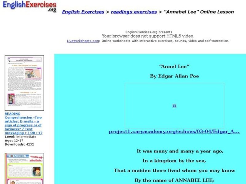 Annabel Lee Interactive