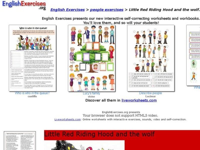 Little Red Riding Hood and the Wolf Interactive