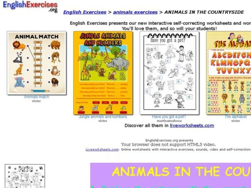 All About Farm Animals Interactive