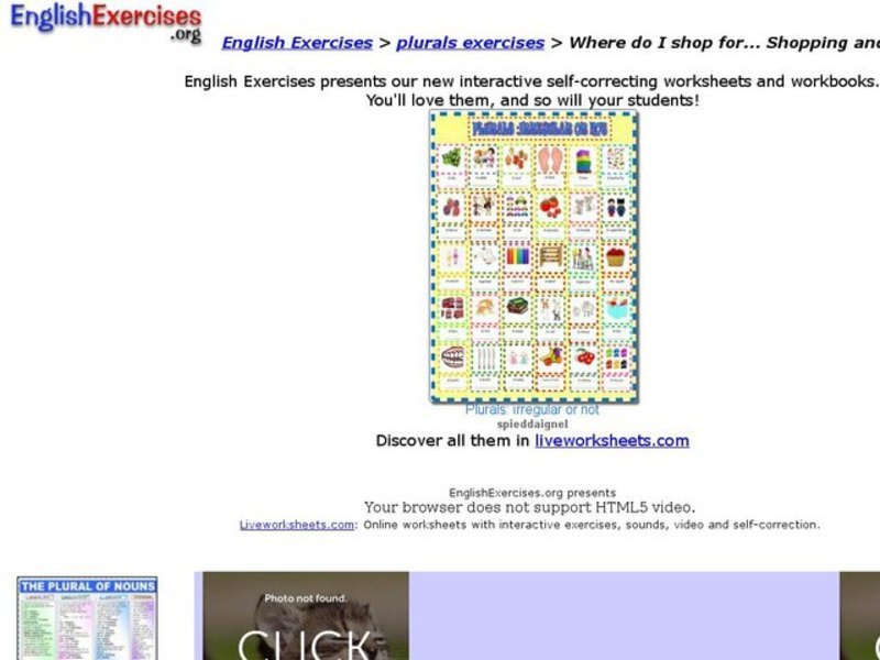 Where do I shop for...plurals Interactive