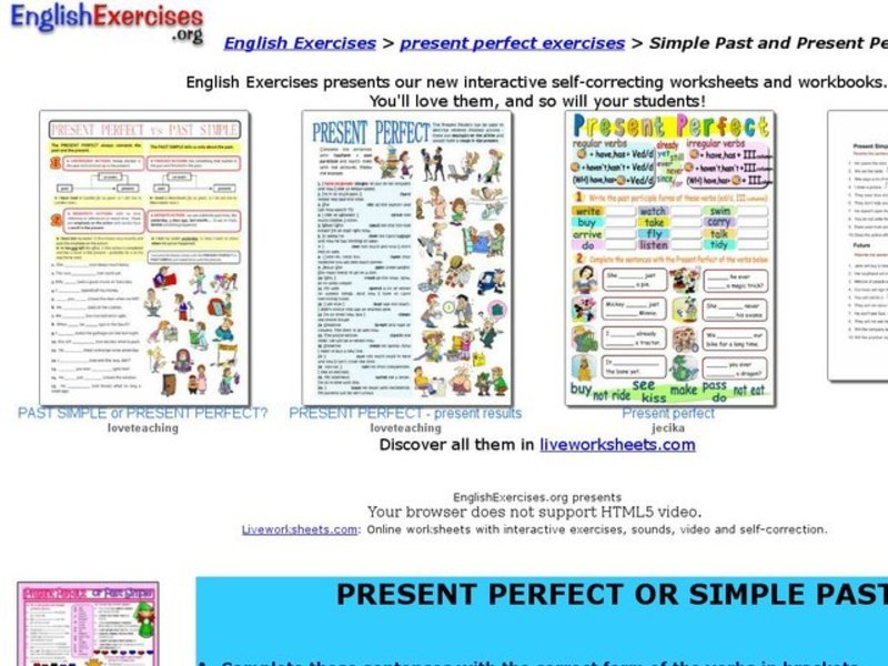 Present Perfect or Simple Past? Interactive