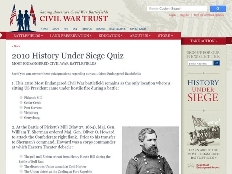 2010 History Under Siege Quiz Interactive