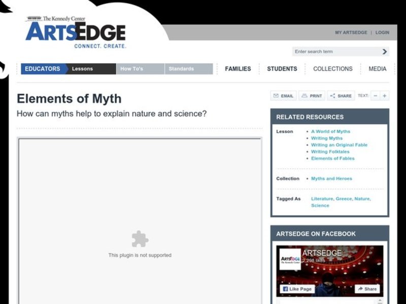 Elements of Myths Worksheet