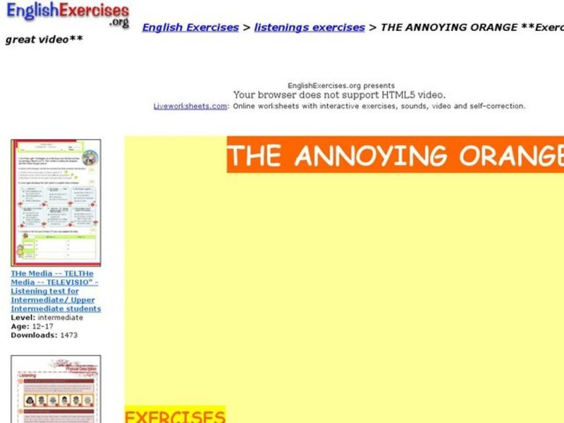 The Annoying Orange Interactive