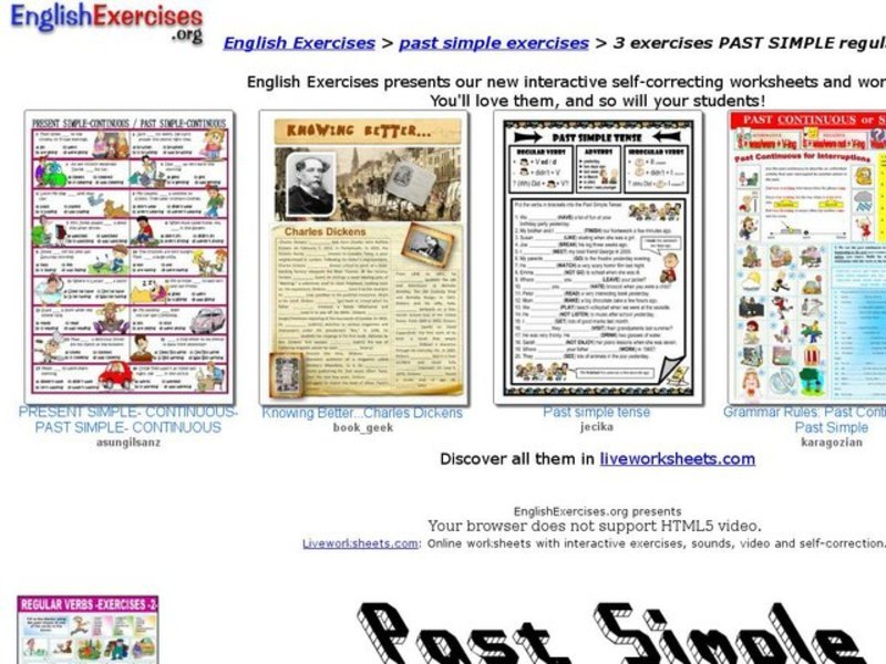 Past simple: regular and irregular Interactive