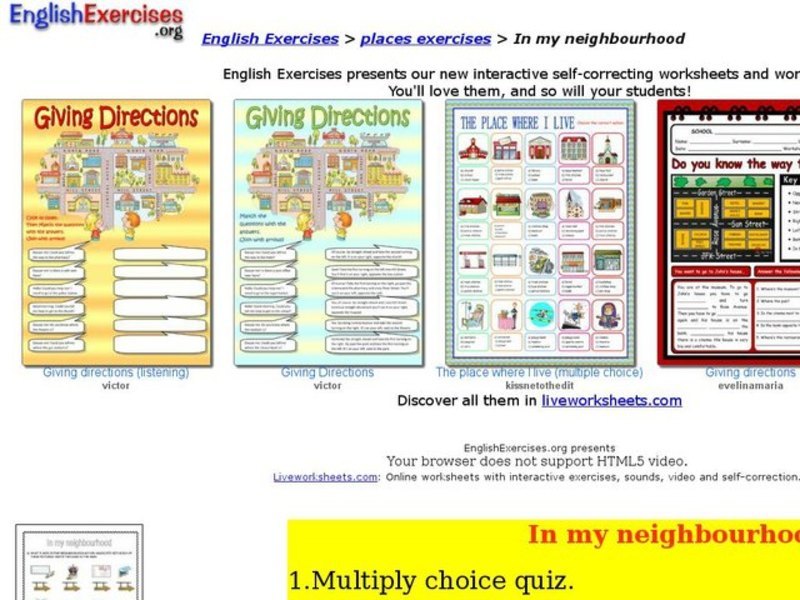 In My Neighbourhood Interactive