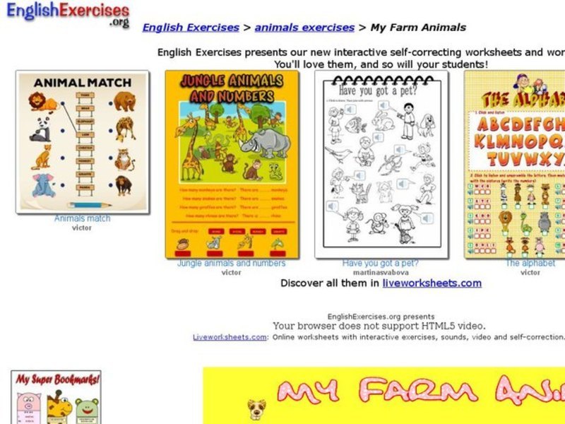 My Farm Animals Interactive