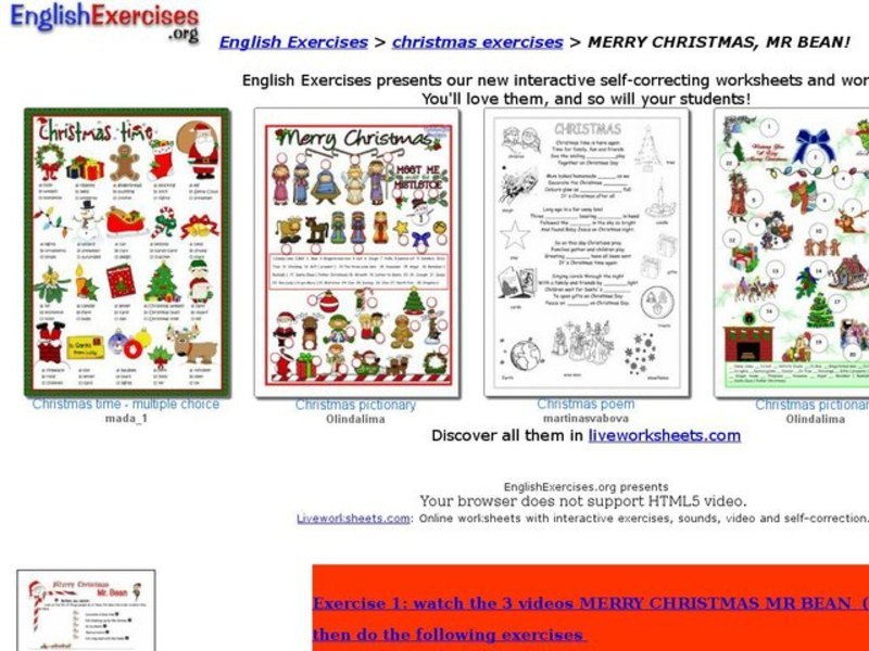 Merry Christmas, Mr. Bean! Interactive