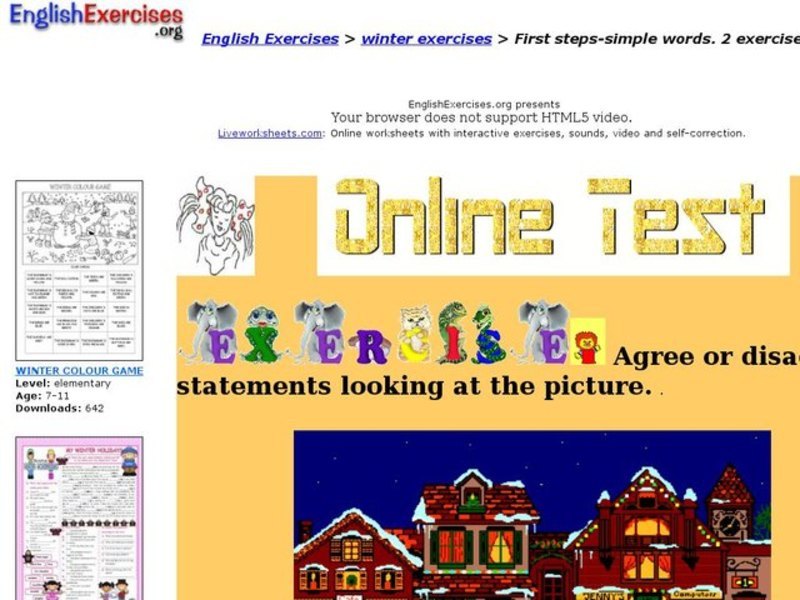 Statements Worksheet Interactive