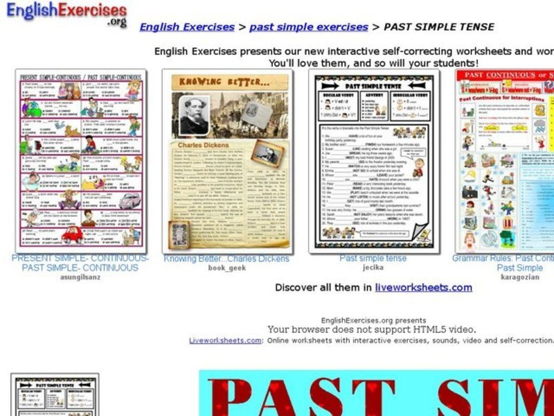 ESL: Past Simple Interactive