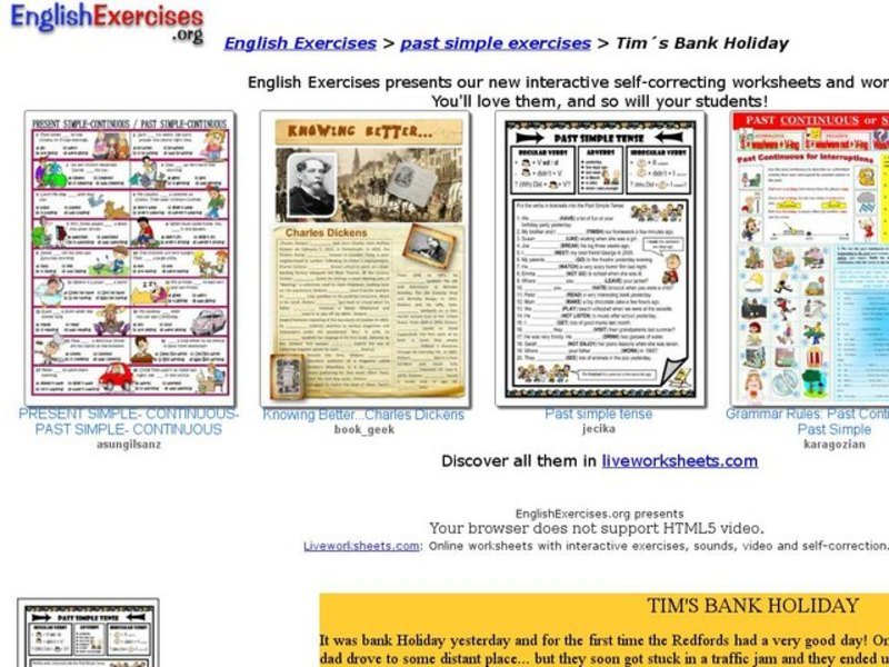 Tim's Bank Holiday Interactive