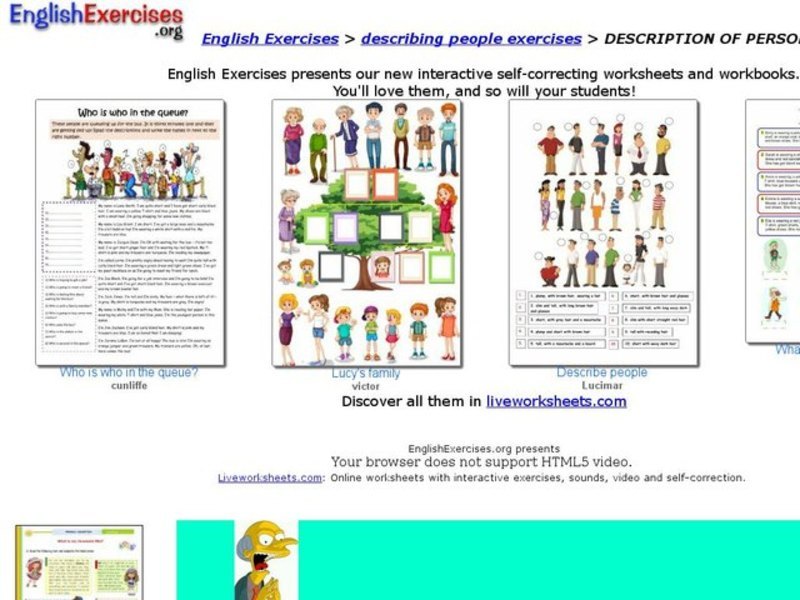 Description of Personality Interactive