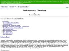Environmental Chemistry Lesson Plan