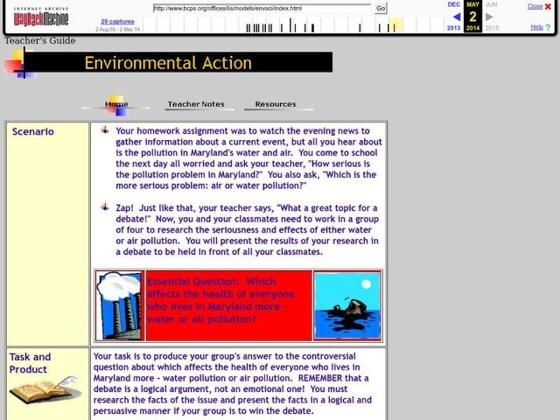Environmental Action Lesson Plan