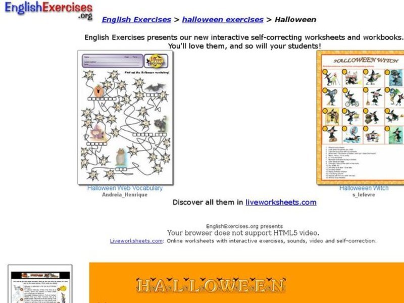 Halloween Activities Interactive