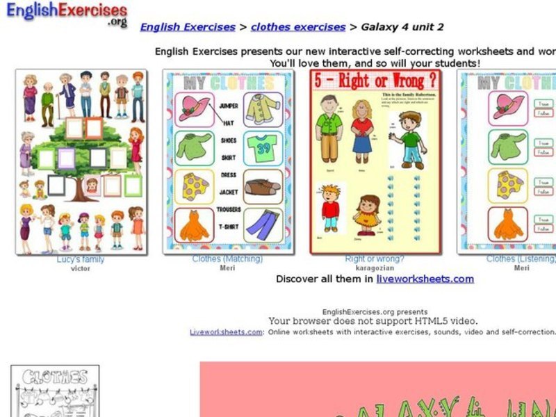 Galaxy 4 Unit 2 Interactive