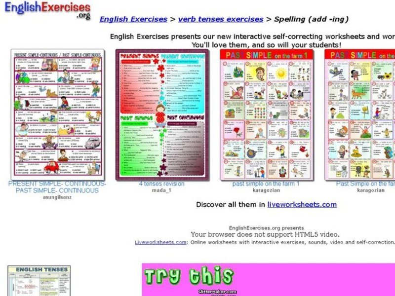 ESL Spelling: Add -ing Interactive