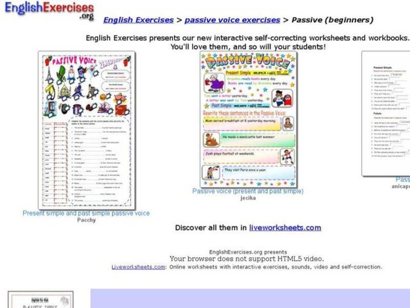 ESL-Passive Voice Interactive