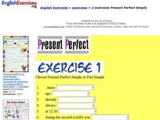 ESL: Present Perfect Simple Interactive