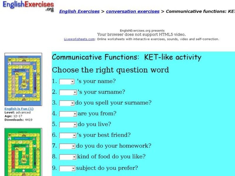 ESL: Communicative Functions-Conversations Interactive