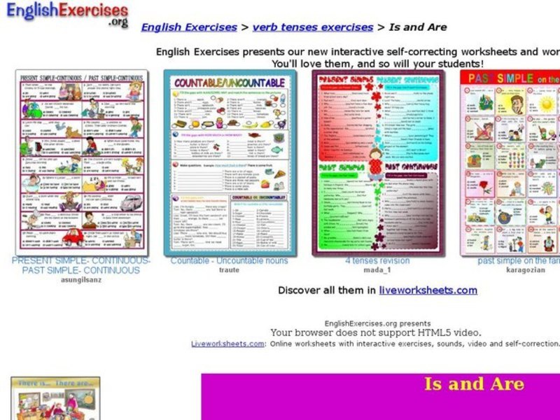 Is and Are Interactive