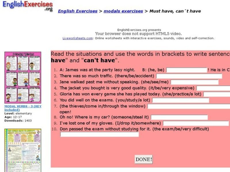 Must Have, Can´t Have Interactive