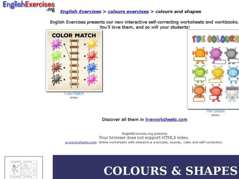 Colours & Shapes Interactive