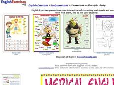 ESL Vocabulary: "Medical English-Body" Interactive