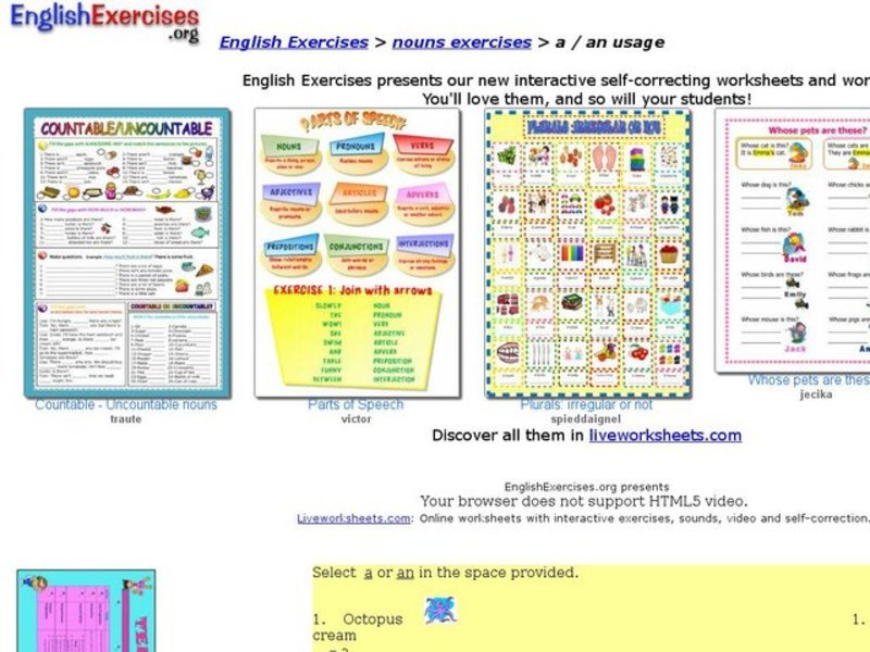 A/ An Usage Interactive